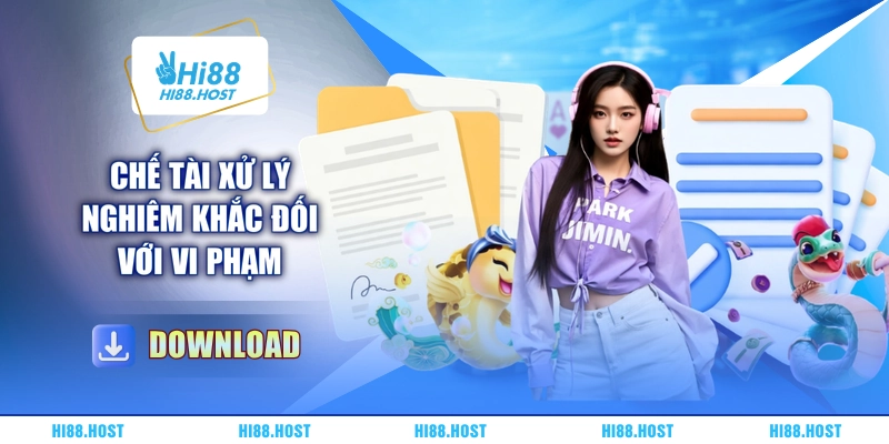 Chế tài xử lý nghiêm khắc đối với vi phạm Chế tài xử lý nghiêm khắc đối với vi phạm