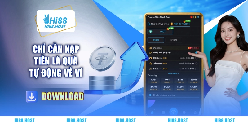 Chỉ cần nạp tiền là quà tự động về ví Chỉ cần nạp tiền là quà tự động về ví